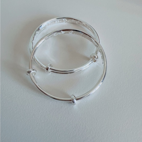 baby silver adjustable bracelets - Picture 1 of 6